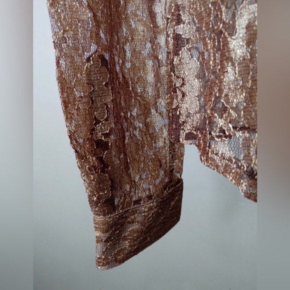 Chico’s Sheer Lace Button-Down Blouse Size 0 - Picture 7 of 10